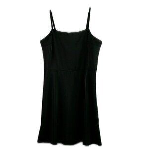 Studio 19 - Black Spaghetti Strapped A-Line Dress - Small